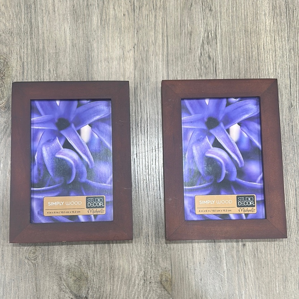 Studio Decor Simply Wood Brown Picture Frame Set
